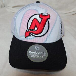 NHL New Jersey Devils Reebok Structured Adjustable Back Cap Hat Center Ice